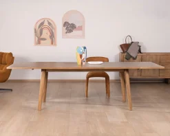 Online Table de repas extensible esprit rétro 180 cm en manguier massif naturel "Odely" Table À Manger Rectangulaire