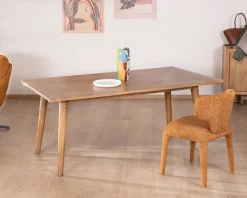Online Table de repas extensible esprit rétro 180 cm en manguier massif naturel 