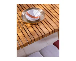 Outlet Table de repas extérieure en teck massif 200 cm "Lombok" Table À Manger Rectangulaire