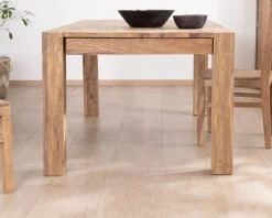 New Table de repas rectangulaire en palissandre "Kalanohé" 160 cm Table À Manger Rectangulaire