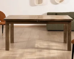 New Table de repas rectangulaire extensible en manguier 160-200cm 