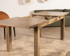 New Table de repas rectangulaire extensible en manguier 160-200cm 