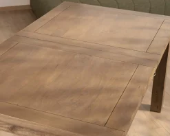 New Table de repas rectangulaire extensible en manguier 160-200cm 