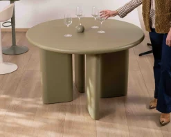 Hot Table de repas ronde coloris vert sauge 