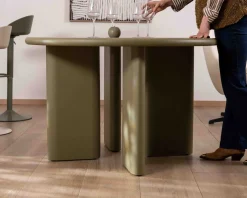 Hot Table de repas ronde coloris vert sauge 