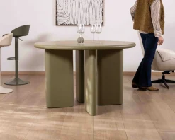 Hot Table de repas ronde coloris vert sauge 