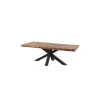 Clearance Table de repas XXL avec plateau en teck recyclé et pieds étoile 280cm "Valley" Table À Manger Rectangulaire