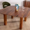 Outlet Table de salle à manger carrée en palissandre "Rosewood" 150 cm design rétro Table À Manger Carrée