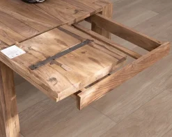 Outlet Table de salle à manger extensible en palissandre 