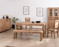Outlet Table de salle à manger extensible en palissandre 