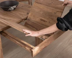 Outlet Table de salle à manger extensible en palissandre 