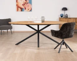 Online Table de salle à manger ovale en teck naturel 