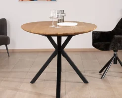 Online Table de salle à manger ovale en teck naturel 