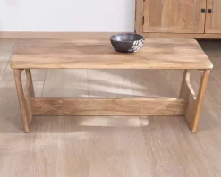 Clearance Table de salon épurée en manguier naturel