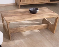 Clearance Table de salon épurée en manguier naturel
