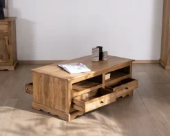 Discount Table de salon style classique en manguier 
