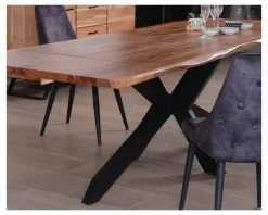 Clearance Table en acacia avec extensions 180-260cm 