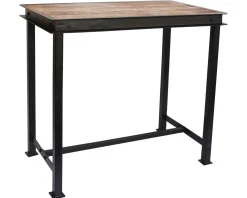Best Table haute métal et bois 150x80cm
