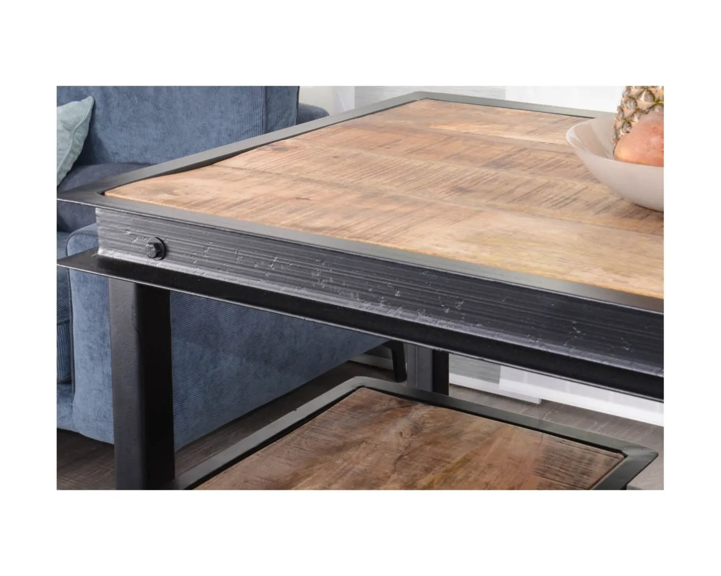 Best Table haute métal et bois 150x80cm "IPN" Table Haute Rectangulaire