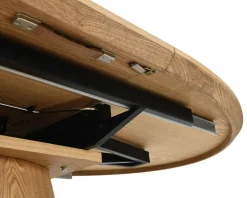 Best Table à manger ovale extensible 160-200 cm aspect chêne 
