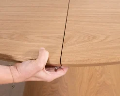 Discount Table à manger ronde 120 cm extensible 160 cm