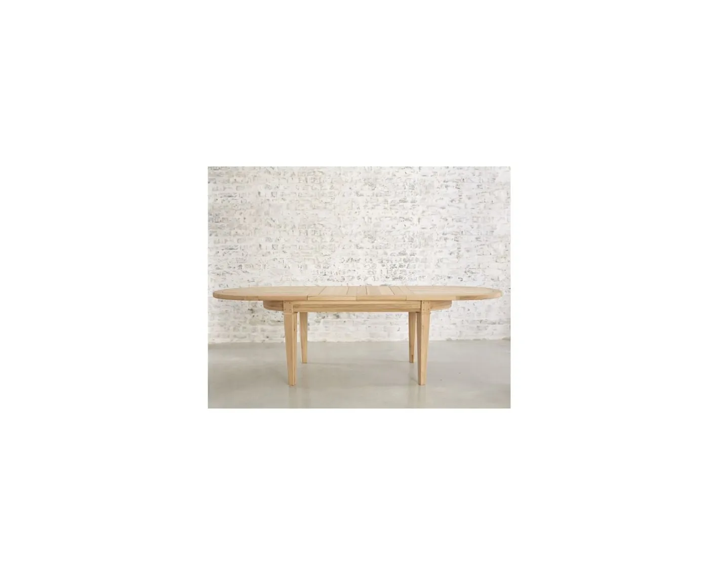 Best Table ovale en chêne massif avec allonges "Artisan" Table À Manger Ronde Ou Ovale