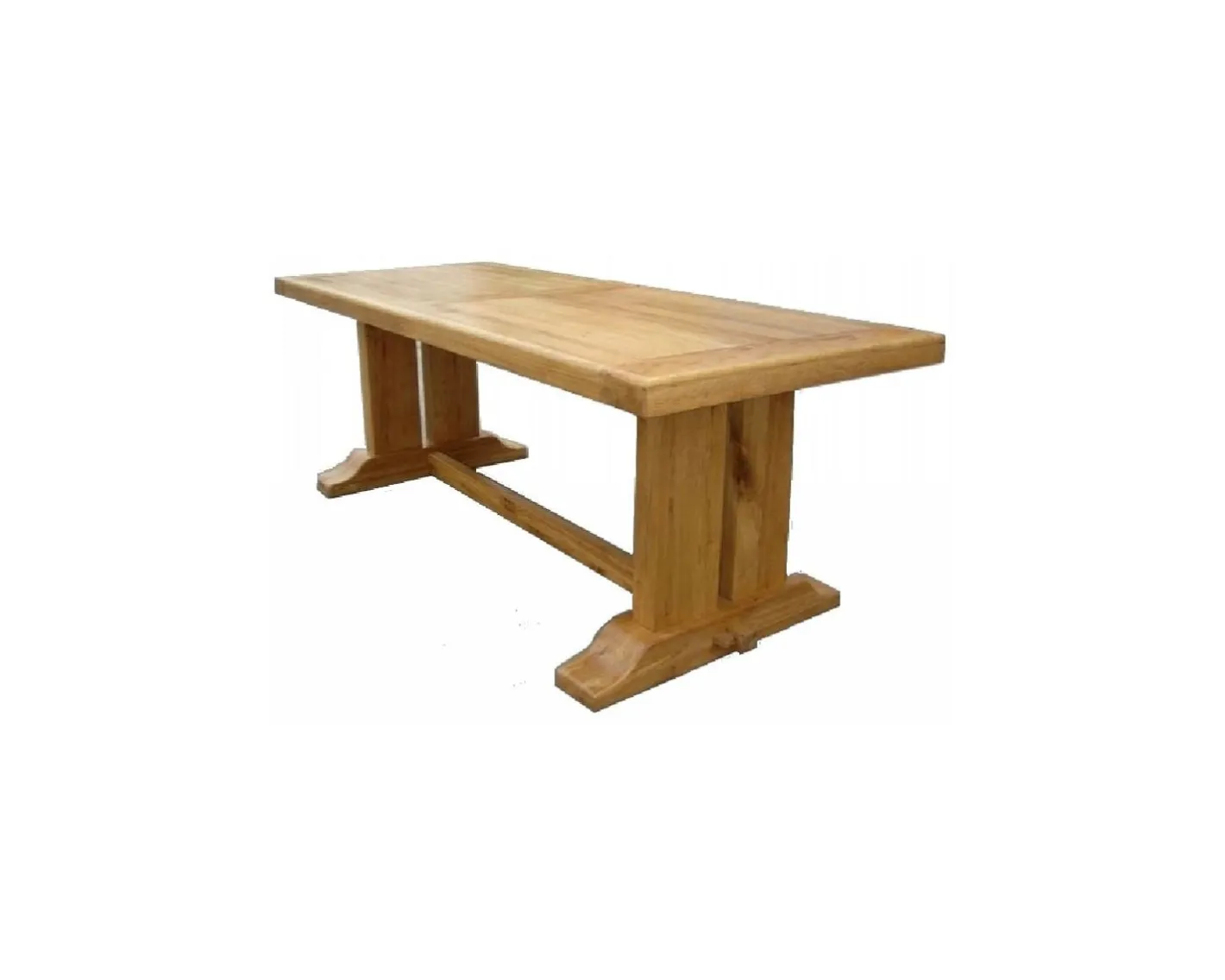 Outlet Table poutre 220cm chêne massif "Antique" Table À Manger Rectangulaire