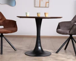 Sale Table ronde 90 cm esprit bistrot