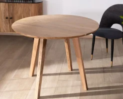 Online Table ronde en acacia style rétro 