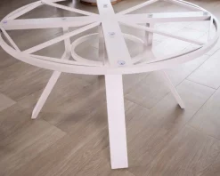 Online Table ronde noire en céramique et aluminium 