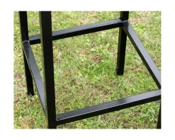 Hot Tabouret de bar en métal et bois exotique