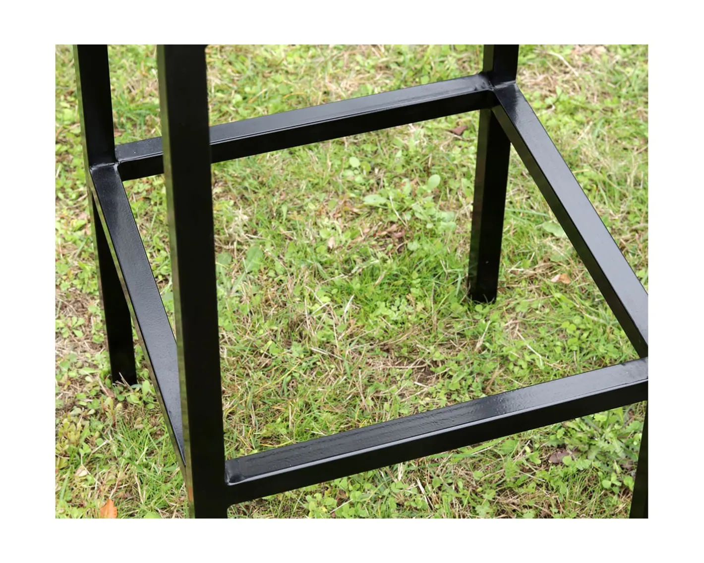 Hot Tabouret de bar en métal et bois exotique "Garden" Tabouret De Bar