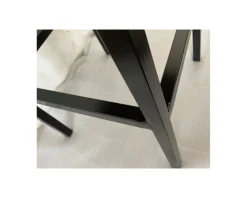 Hot Tabouret de bar en métal et bois exotique