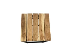 Hot Tabouret de bar en métal et bois exotique
