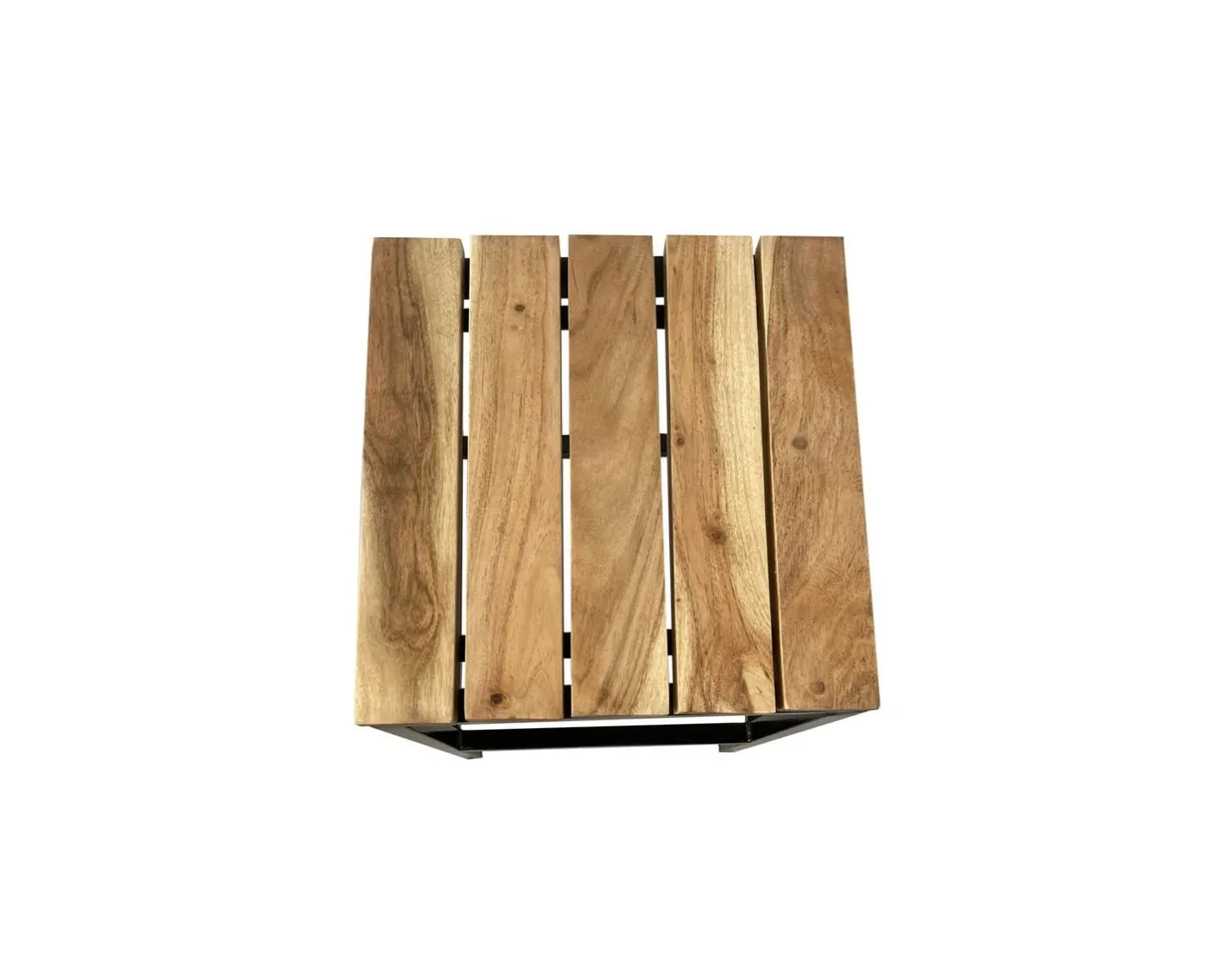 Hot Tabouret de bar en métal et bois exotique "Garden" Tabouret De Bar