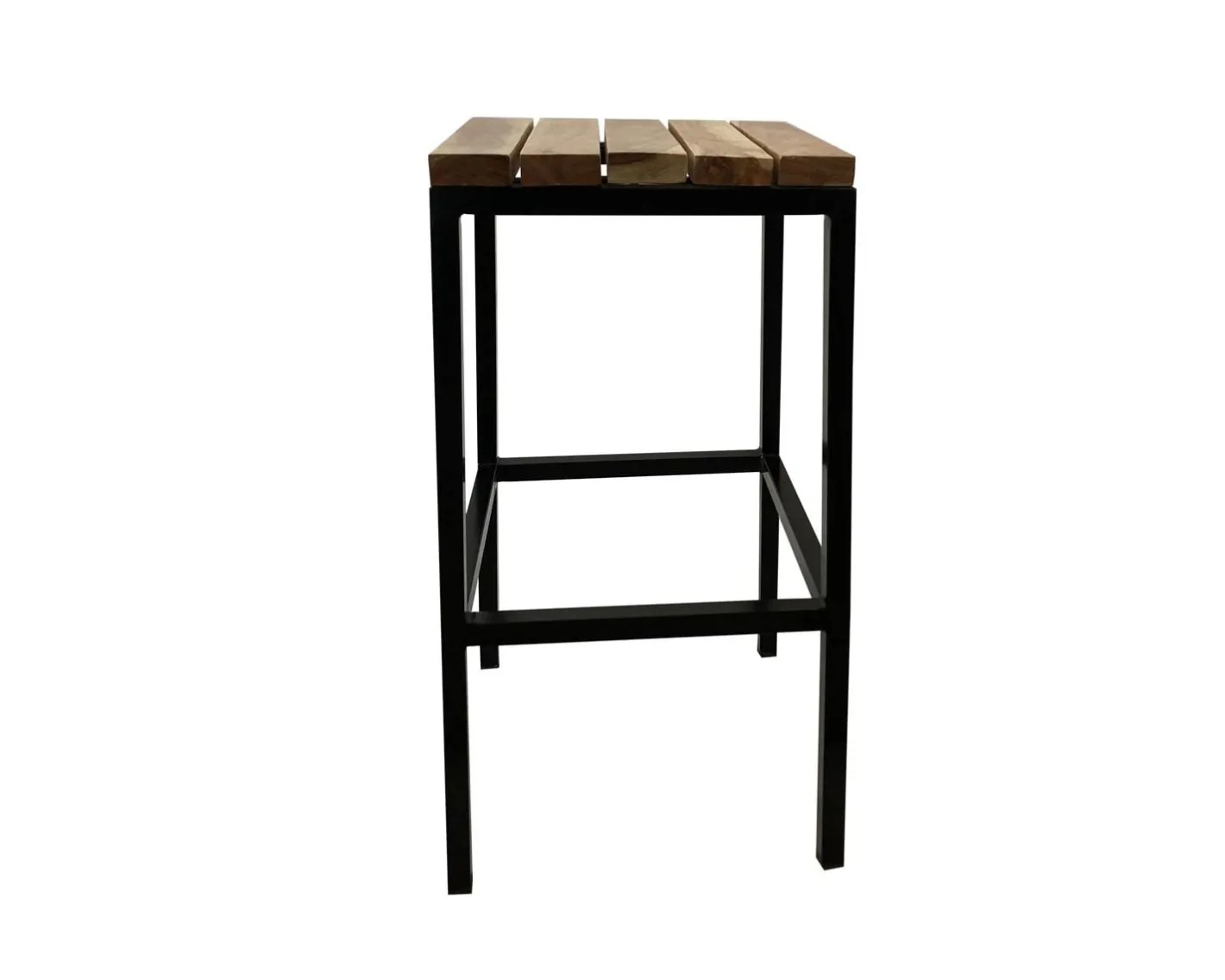 Hot Tabouret de bar en métal et bois exotique "Garden" Tabouret De Bar