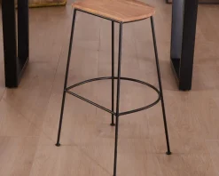 Hot Tabouret de bar métal et bois 