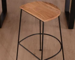 Hot Tabouret de bar métal et bois 