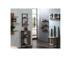 Hot Étagère 1 tablette en teck recyclé et métal "Ulva" Rangement|Décoration