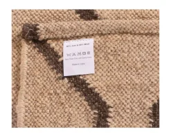 Discount Tapis en jute et laine style kilim beige "Cocoon" format 200x300 cm Décoration
