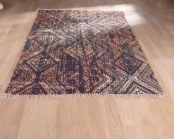 Sale Tapis esprit aztèque motif imprimés en coton 