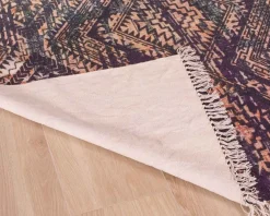 Sale Tapis esprit aztèque motif imprimés en coton 