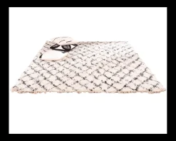 Clearance Tapis tissé en laine et coton 120x180cm 