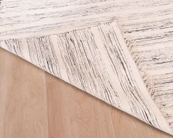 New Tapis tissé main en coton et jute avec franges 120x180cm 