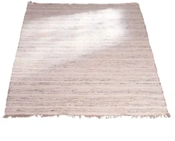 New Tapis tissé main en coton et jute avec franges 120x180cm 