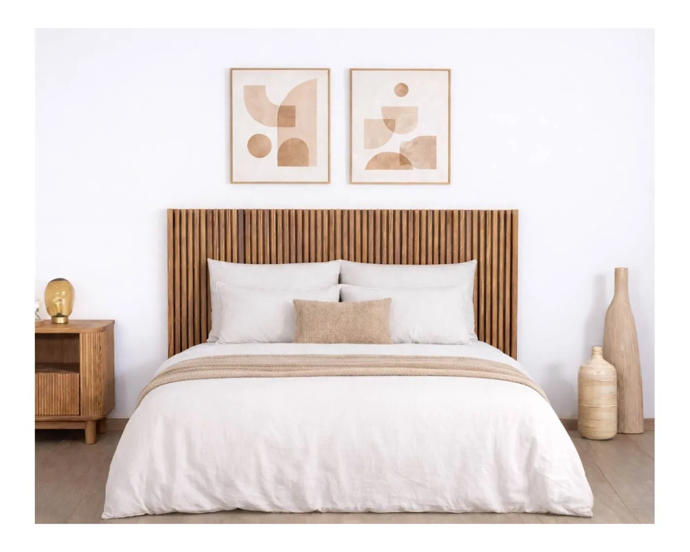 Online Tête de lit en chêne huilé style Newtro “Winton” 160 cm Décoration