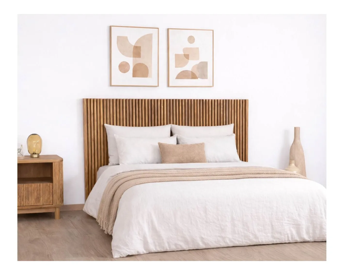 Online Tête de lit en chêne huilé style Newtro “Winton” 160 cm Décoration