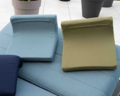 Discount Têtière en tissu bleu pour chaise longue 