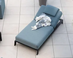 New Têtière en tissu turquoise pour chaise longue 