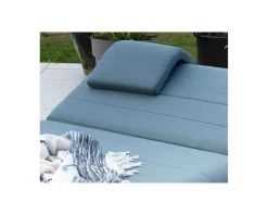 New Têtière en tissu turquoise pour chaise longue 